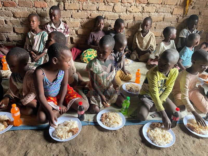 Lunch time at the orphanage