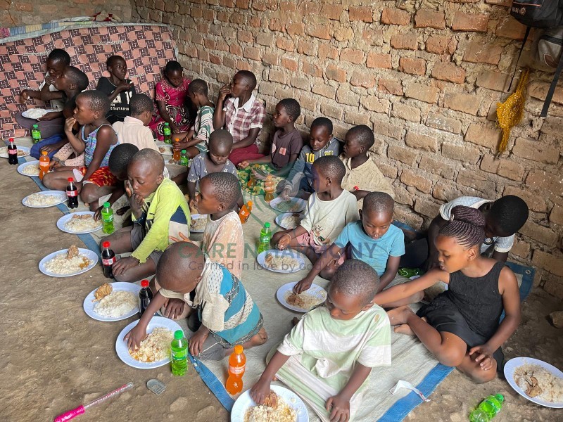 Lunch time at the orphanage